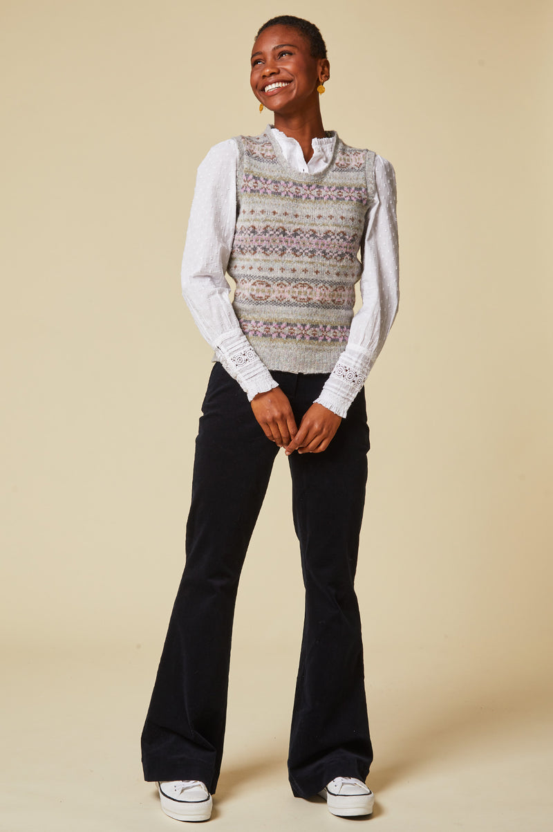 Women's-Fair-Isle-Vest-Haresfoot
