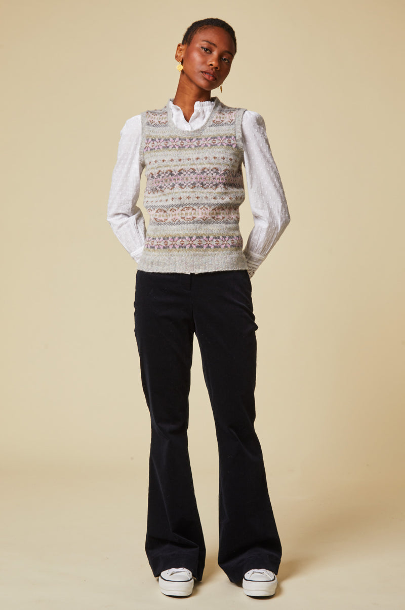 Women's-Fair-Isle-Vest-Haresfoot