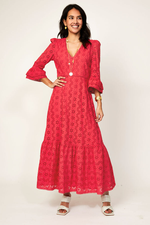Victoria-Broidery-Collar-Dress-Coral