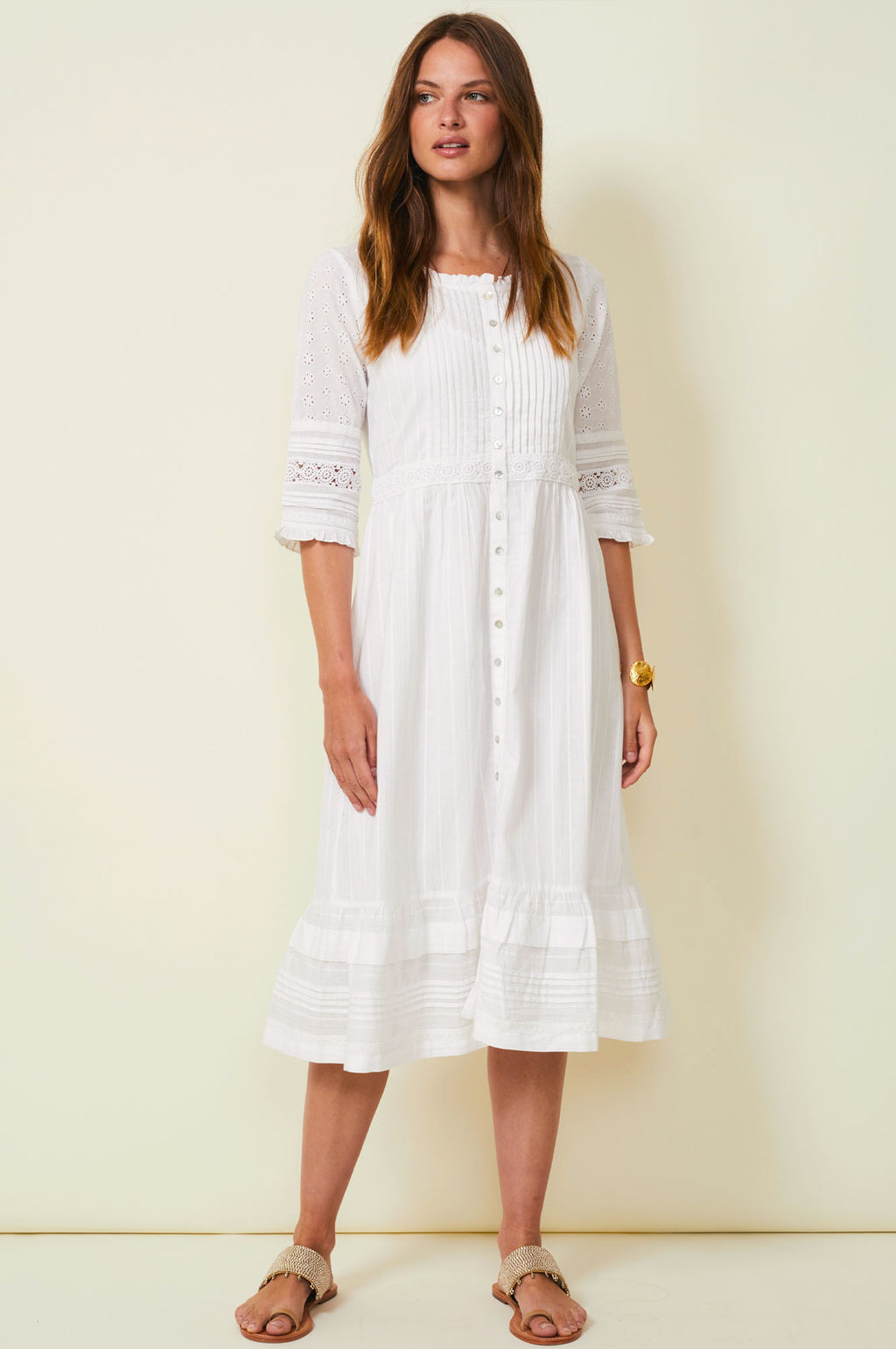 Audrey Midi Dress | White