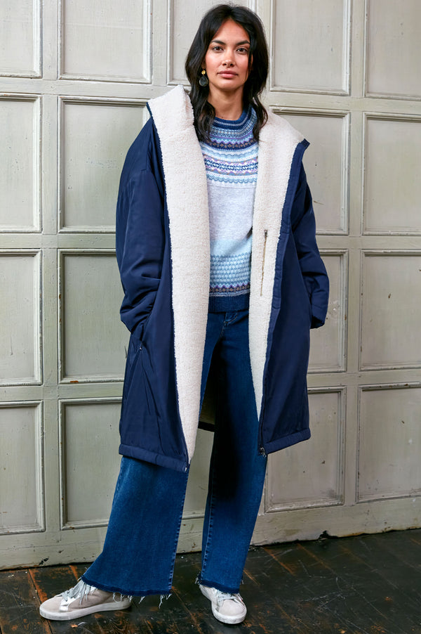 Eco-Beach-Coat-Navy