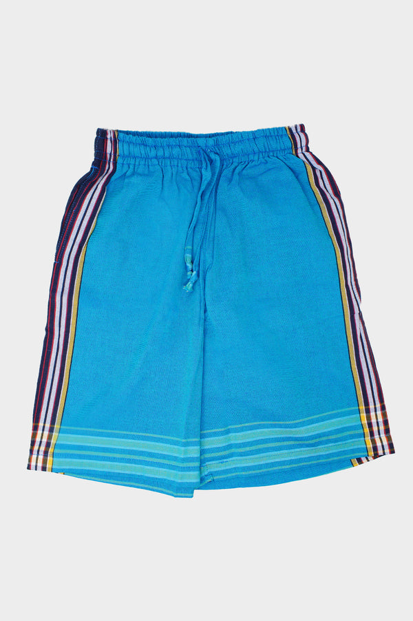 Unisex Kikoy Long Shorts | Blue/Dark Blue