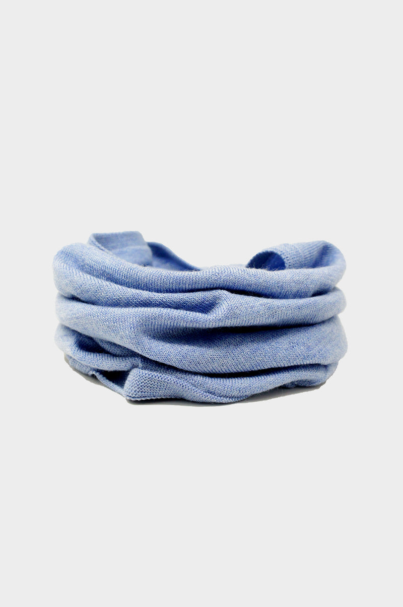 Merino-Neck-Warmer/Snood-Mid-Blue