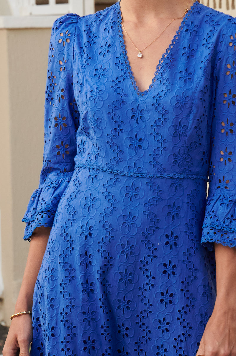 Victoria-Broderie-Collar-Dress-Cobalt-Blue