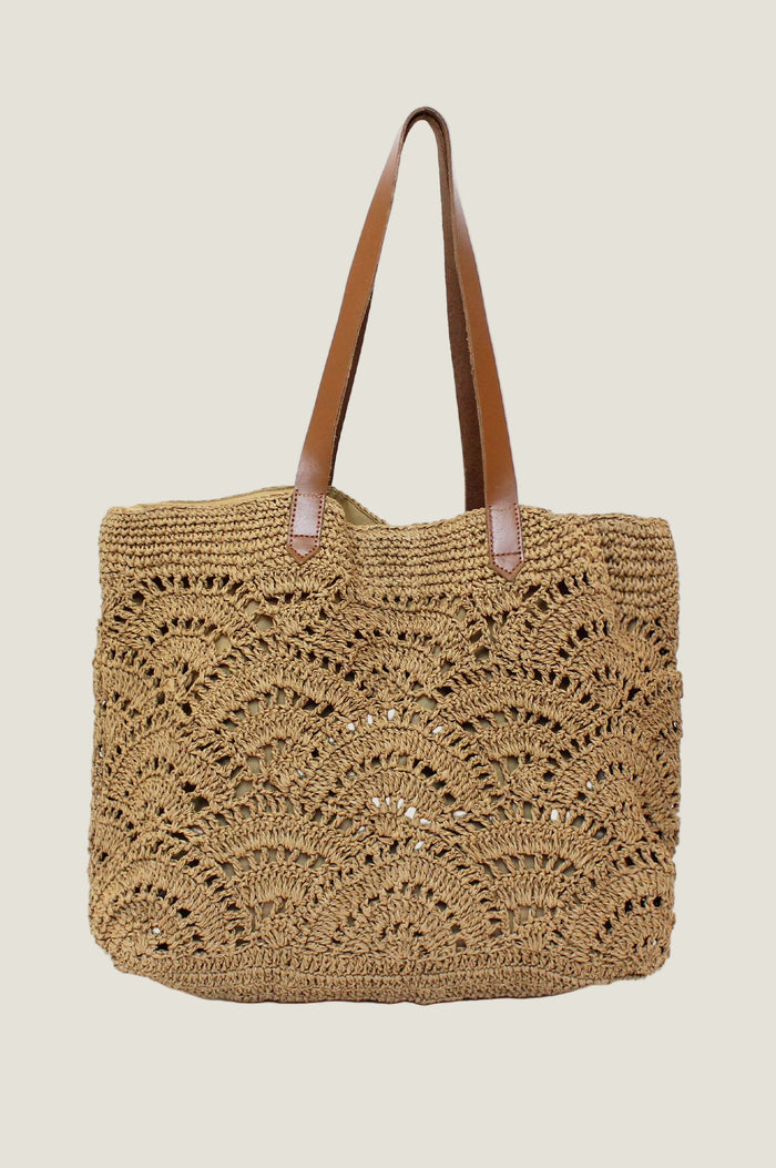aspiga Raffia Crochet Beach Bag