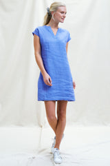 Dori Linen Dress | Marina Blue