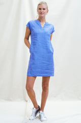 Dori Linen Dress | Marina Blue