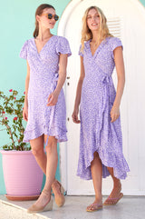 Demi-Wrap-Dress-Daisy-Flower-Lilac