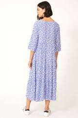 Emma-Midi-Dress-Flower-Blue
