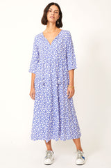 Emma-Midi-Dress-Flower-Blue