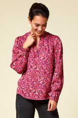 Olivia-Blouse-Ditsy-Burgundy