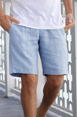 Men's-Linen-Shorts-Dove-Grey