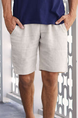 Men’s Linen Shorts | Natural