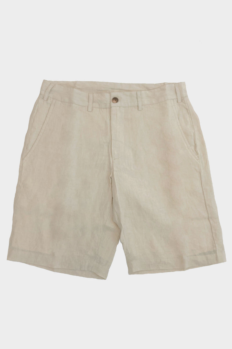 Men’s Premium Linen Shorts | Natural