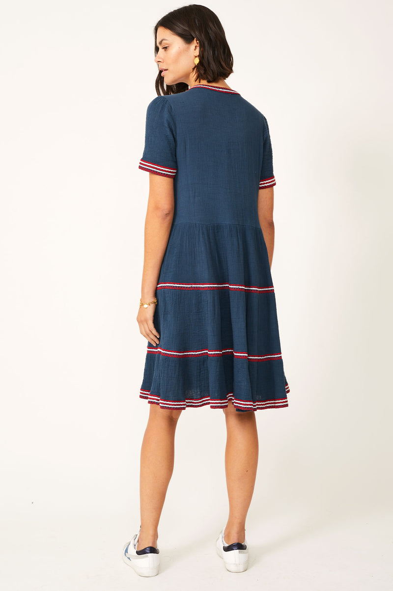 Meredith-Embroidered-Organic-Cotton-Dress-Navy-Red
