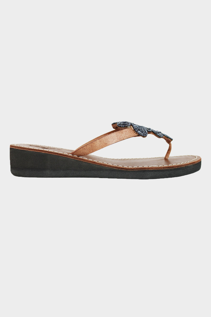 Mia Full Beaded Heel Sandals Bullet