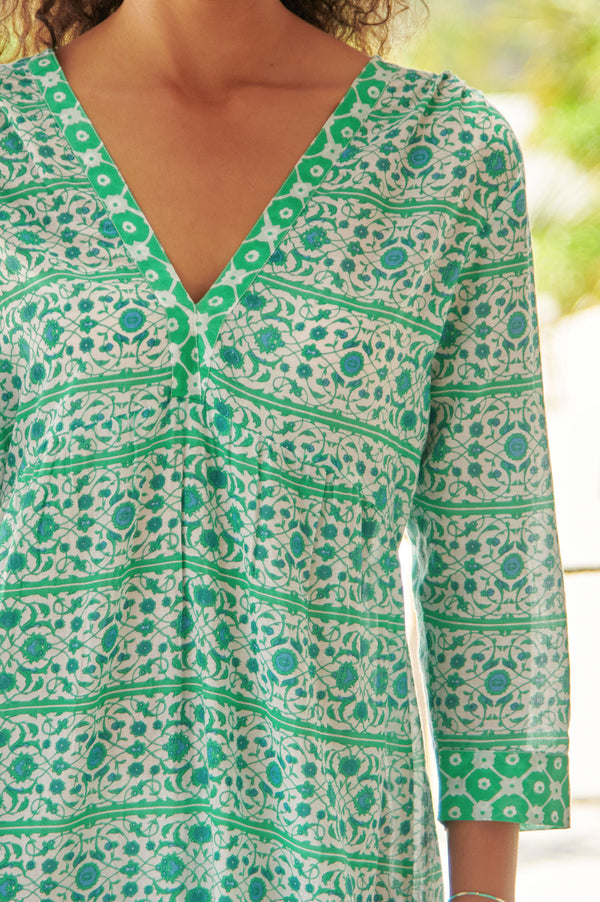 Mykonos Maxi Dress | Blue/Green
