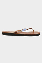 Naisha Soft Sole Sandals | Blue Metallics - Aspiga
