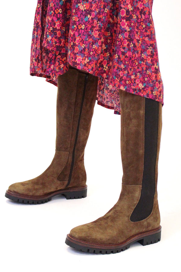 Chunky-Sole-Knee-High-Boots-Brown