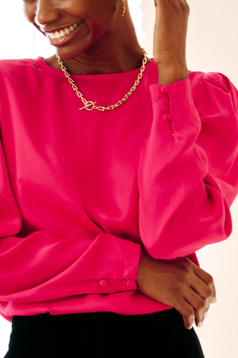 Emelia-Satin-Top-Fuchsia