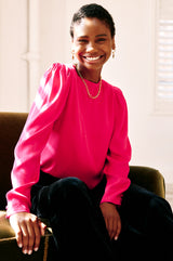 Emelia-Satin-Top-Fuchsia