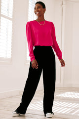 Emelia-Satin-Top-Fuchsia