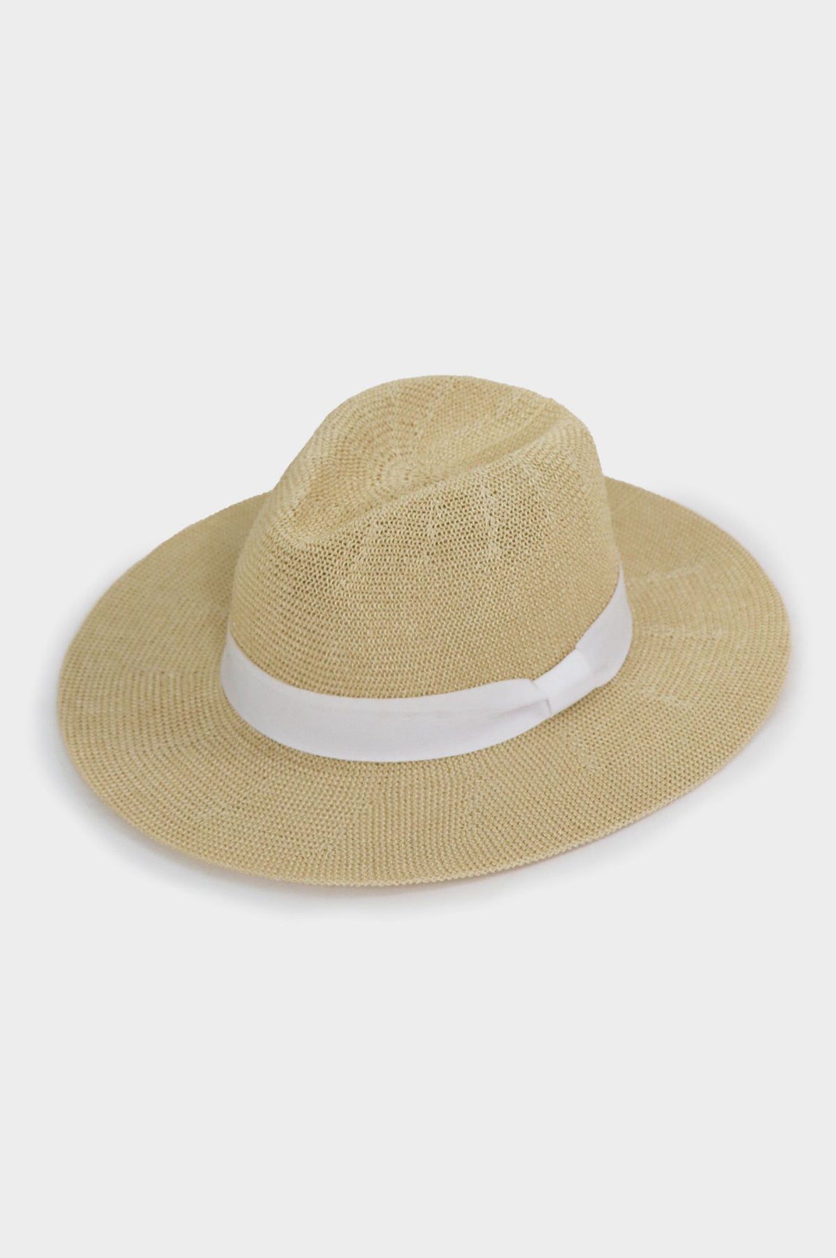 Sustainable Paper Raffia Panama Hat White Aspiga