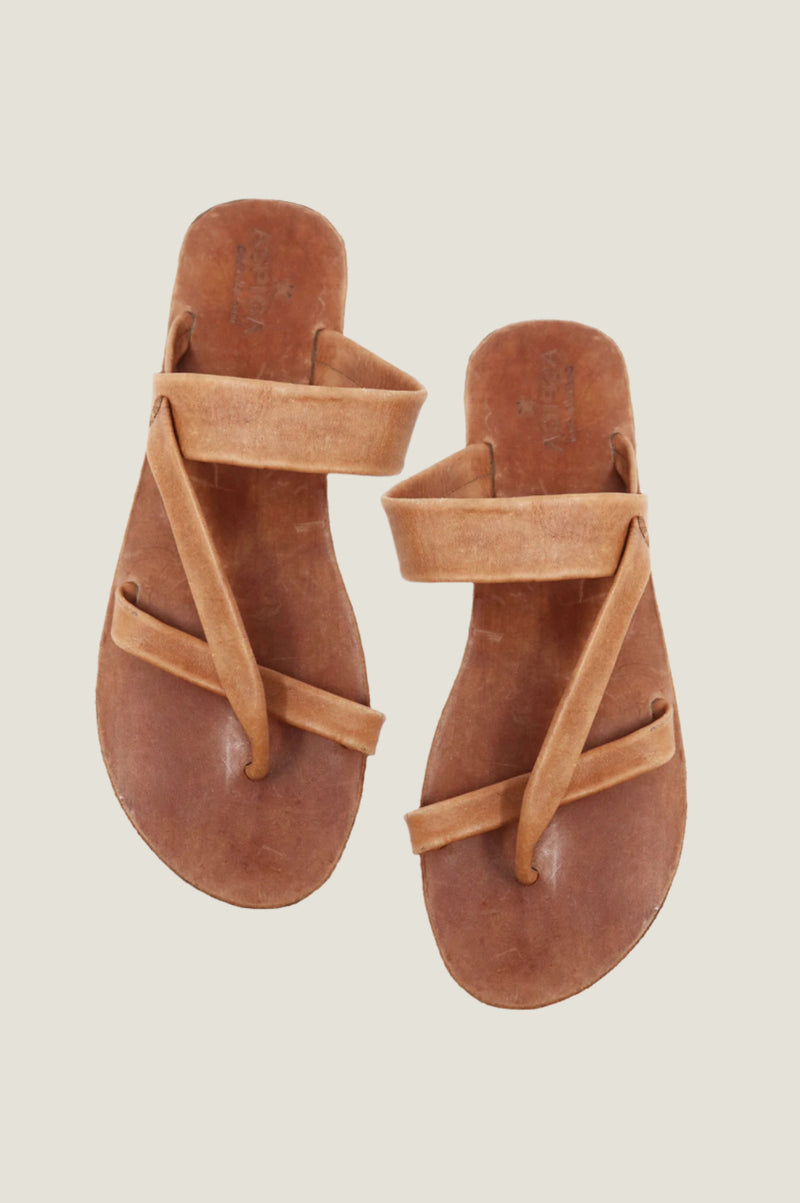 Puglia Leather Sandals Tan