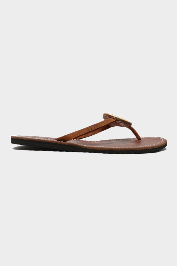 Disc Sandals | Light Gold - Aspiga