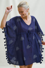 St Kitts Kaftan | Navy