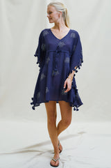 St Kitts Kaftan | Navy