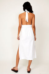 St Tropez Midi Dress | White