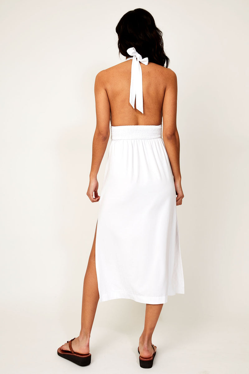 St Tropez Midi Dress | White