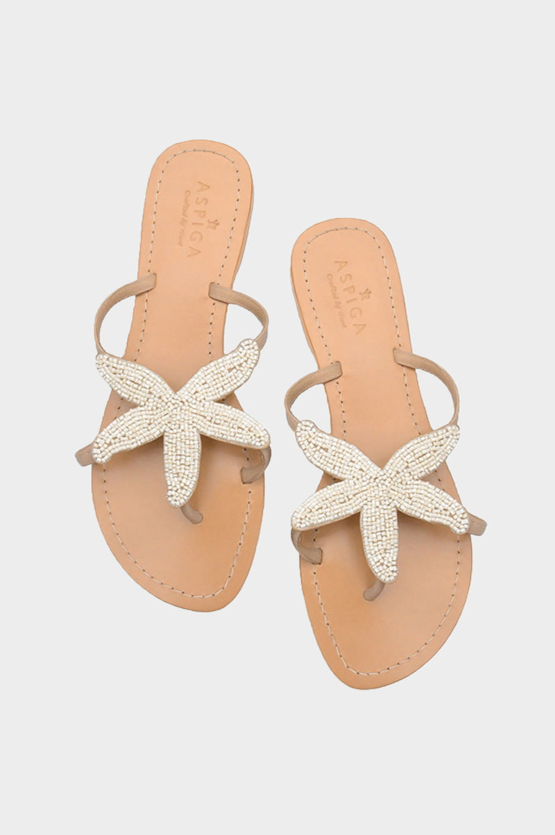 Starfish Sandals | White - Aspiga