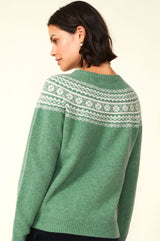 Fairisle-Crewneck-Sweater-Jade-Green-Cream