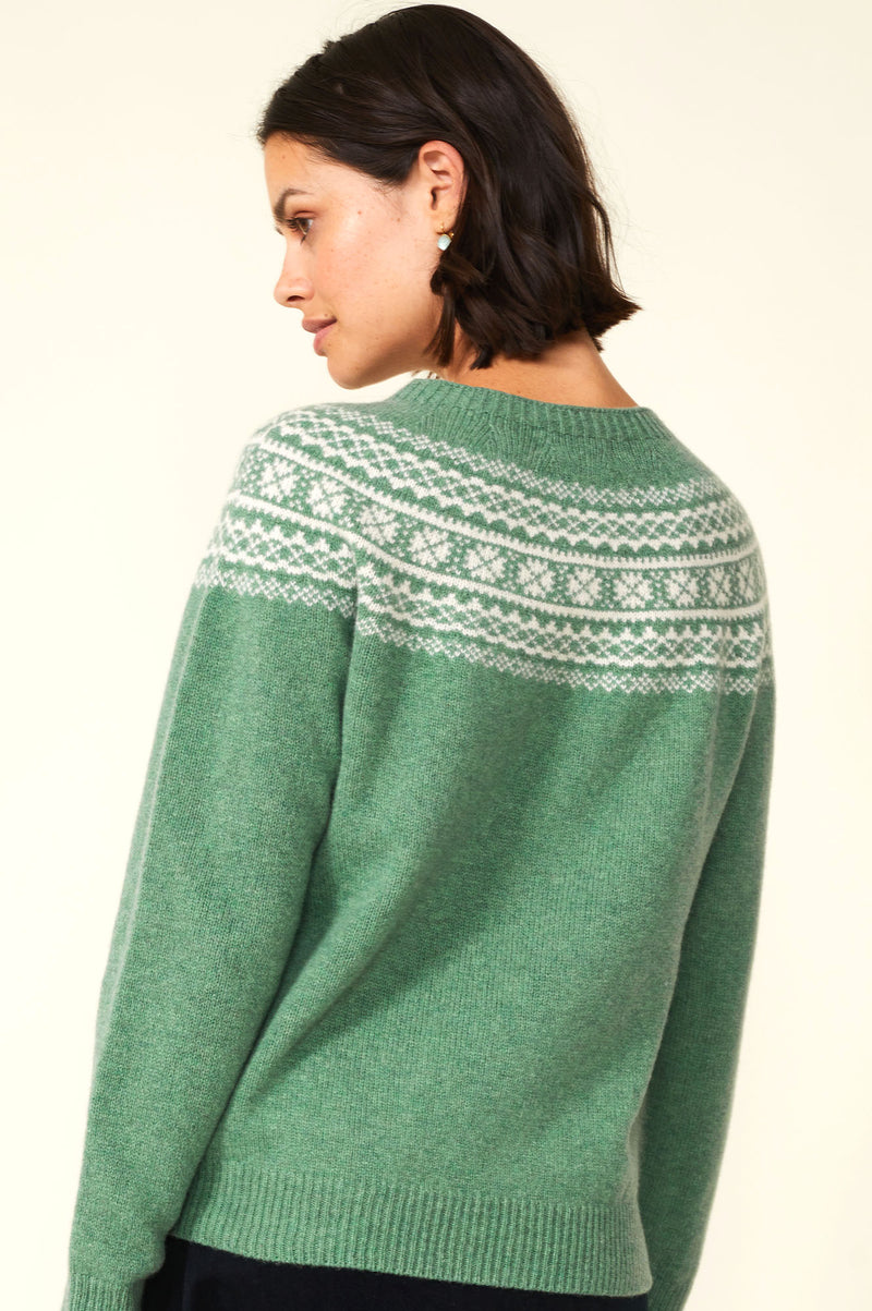 Fairisle-Crewneck-Sweater-Jade-Green-Cream
