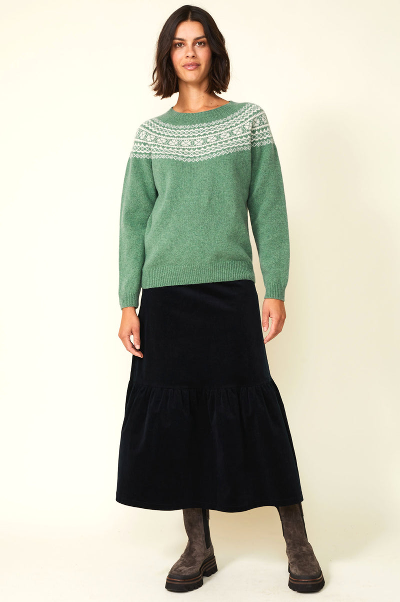 Fairisle-Crewneck-Sweater-Jade-Green-Cream