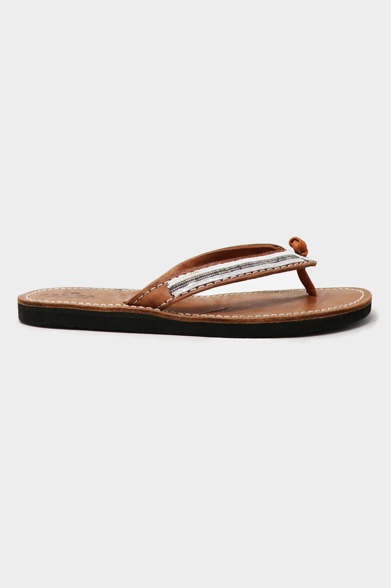 Tanzi-Soft-Padded-Sole-Leather-Sandals-White