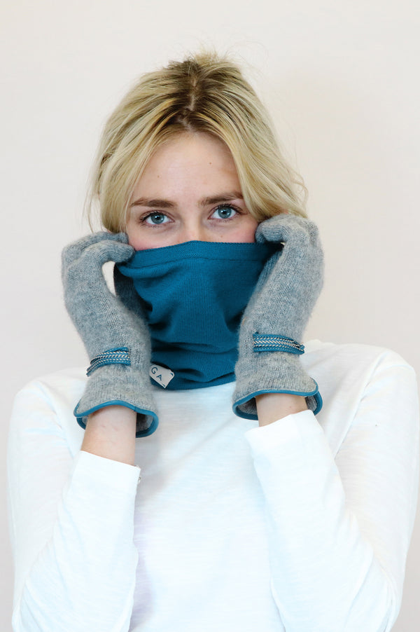Merino Neck Warmer/Snood | Teal