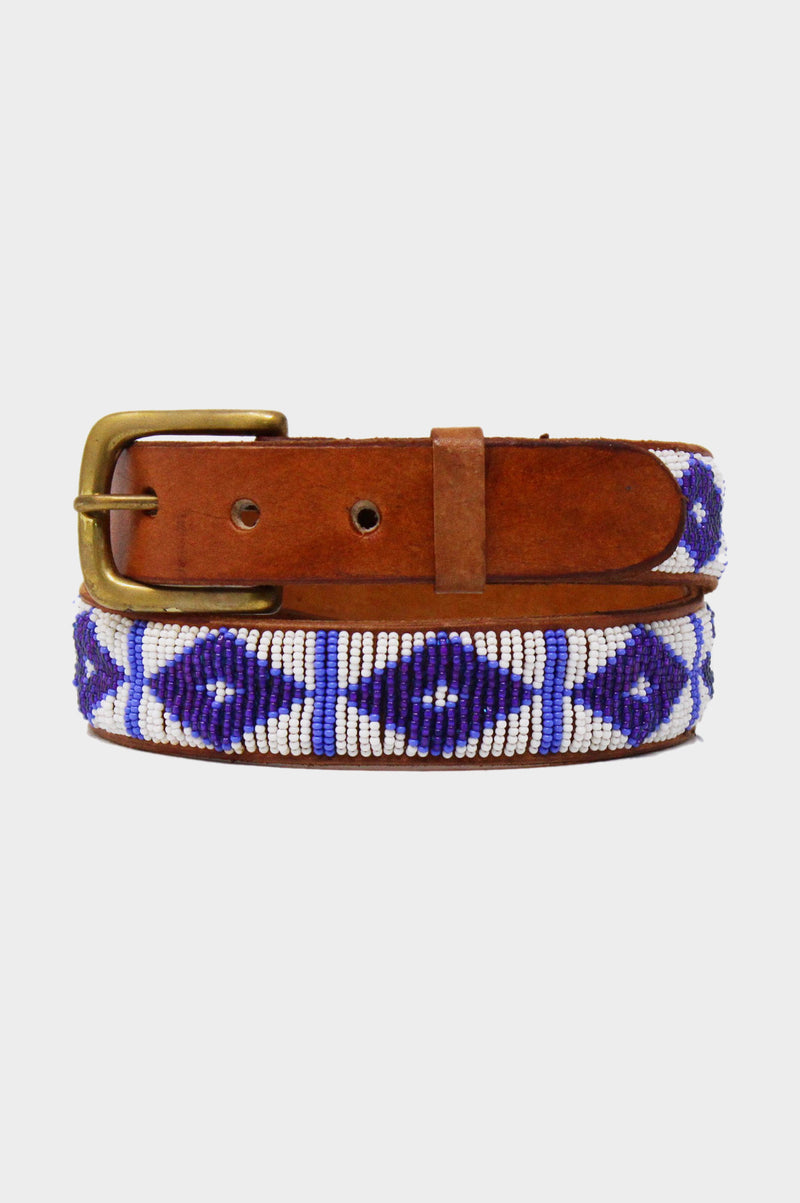 Triangle-Leather-Belt-White-Maasai-Blue