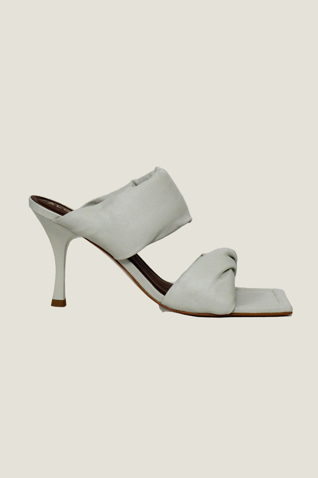 Twist Strap Sandals Off White