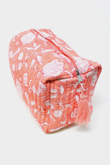 Large Wash Bag | Flower Coral