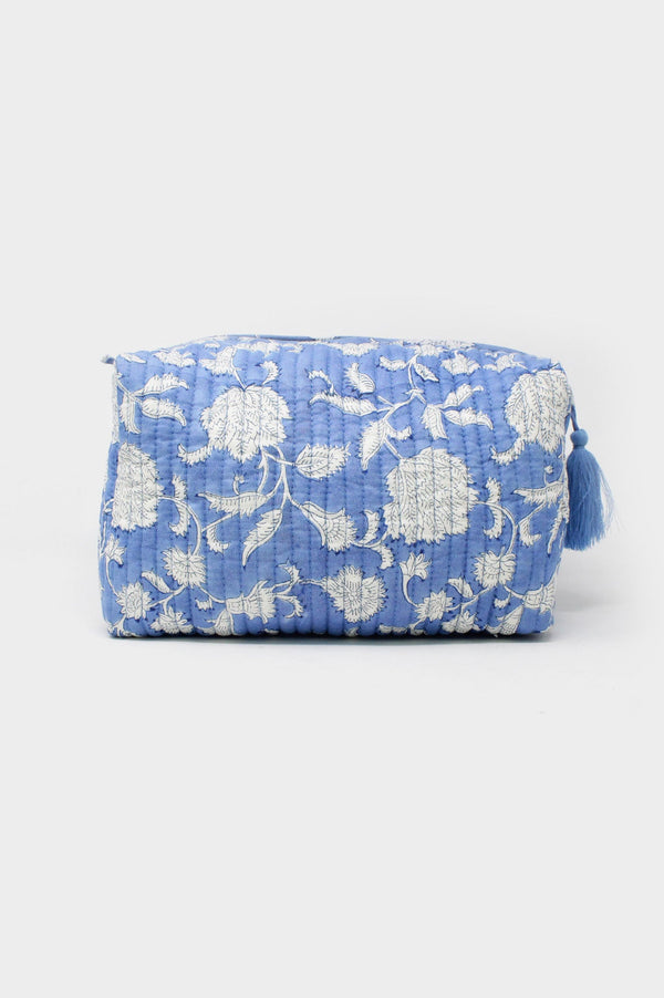 Wash Bag-Flower-Marina-Blue