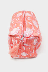 Large Wash Bag | Flower Coral